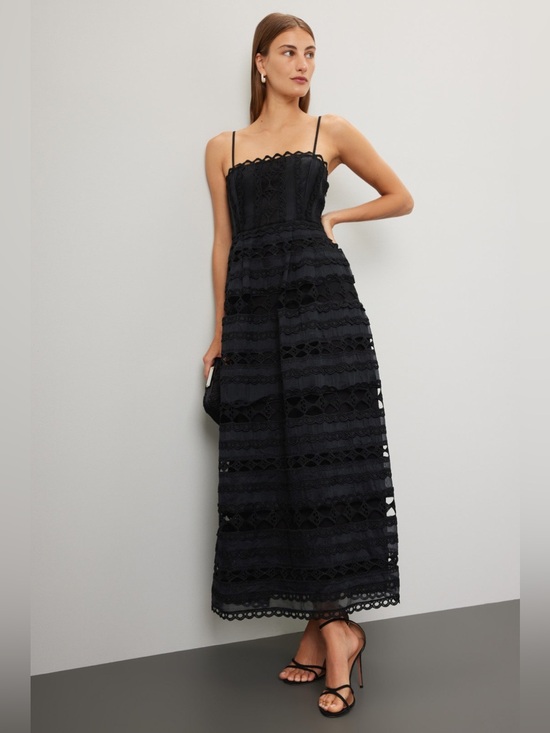 Endless Rose Dresses & Skirts - Endless Rose Black Lace Maxi Dress with Spaghetti Straps